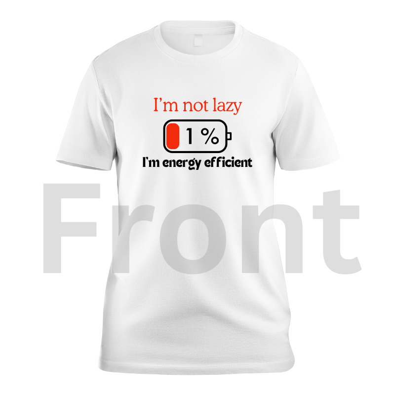 Energy Efficient custom t-shirt