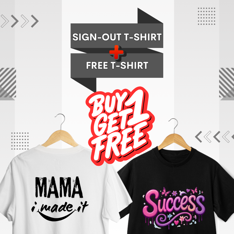 Promo Sign-out custom t-shirt